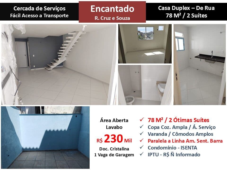 Casa Encantado Cruz e Souza 78M²