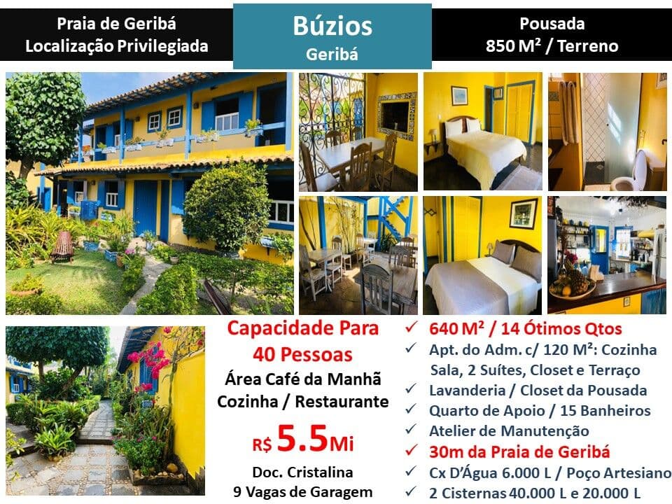 Pousada Buzios Geriba 640M² 2