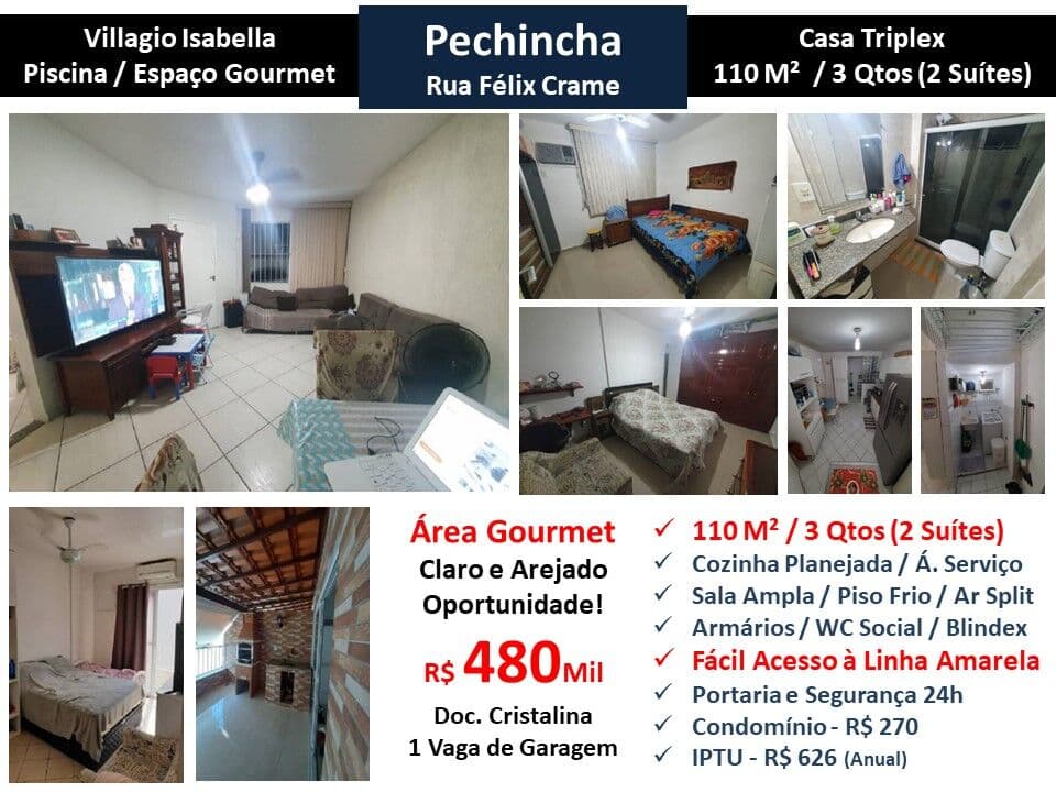 Casa JPA Pechincha Felix Crame Villagio Isabella 110M²