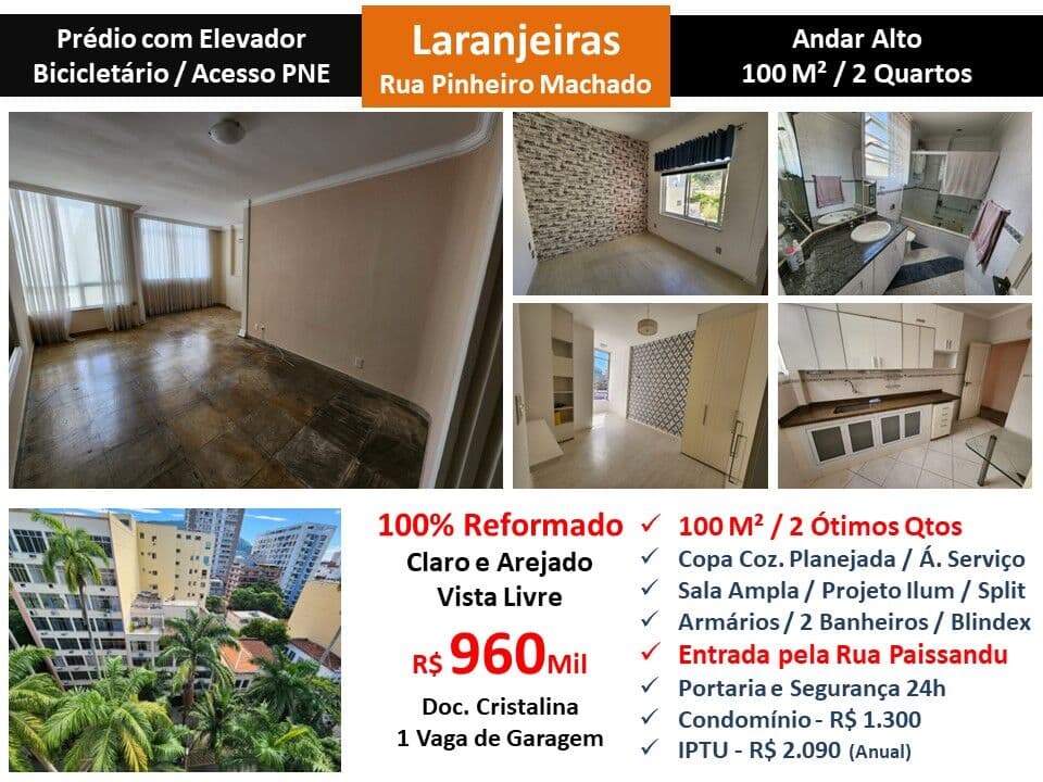 Apto Laranjeiras Pinheiro Machado 100M²