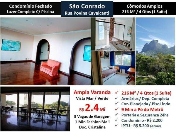 Apartamento em Rio de Janeiro - São Conrado