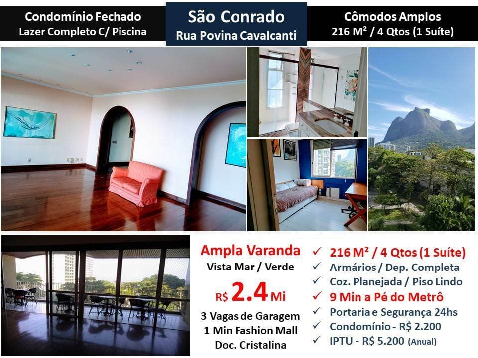 Apartamento em Rio de Janeiro - São Conrado