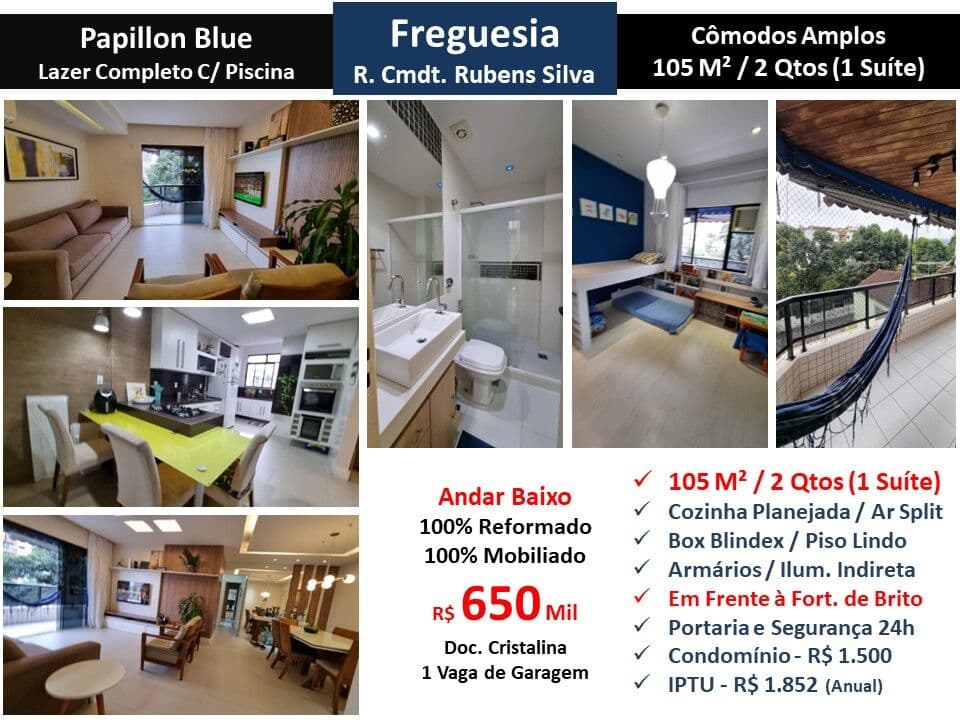 Apto JPA Freguesia Rubens Silva Papillon Blue 105M²
