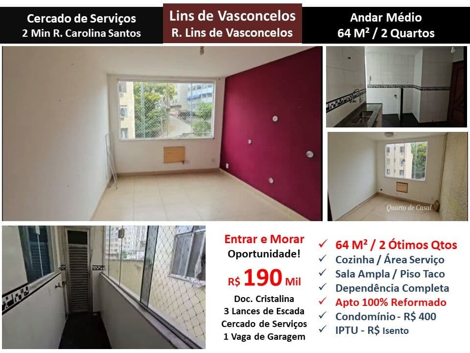 Apto Lins Lins de Vasconcelos 64M²