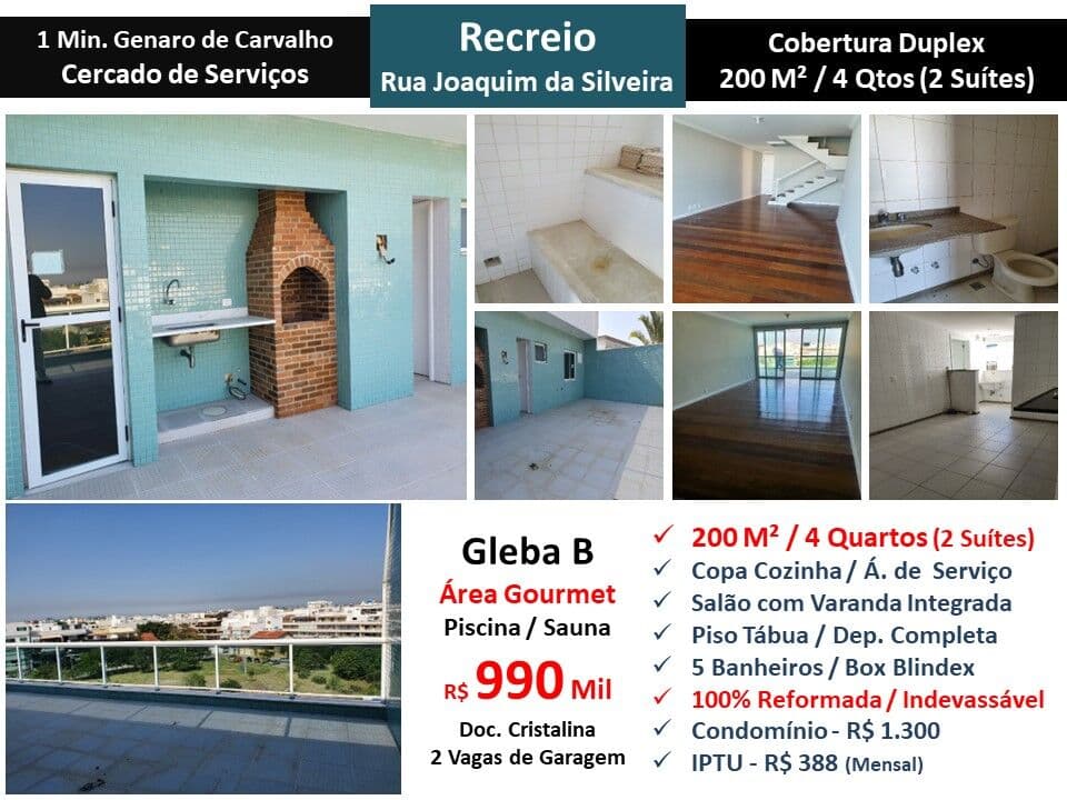 Cob Recreio Gleba B Joaquim da Silveira 200M²