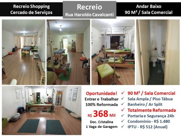 Sala Recreio Recreio Shopping 90M²