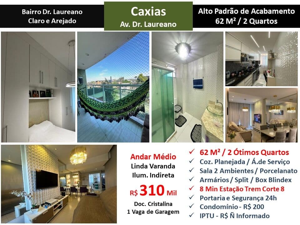Apto Caxias Dr. Laureano 62M²