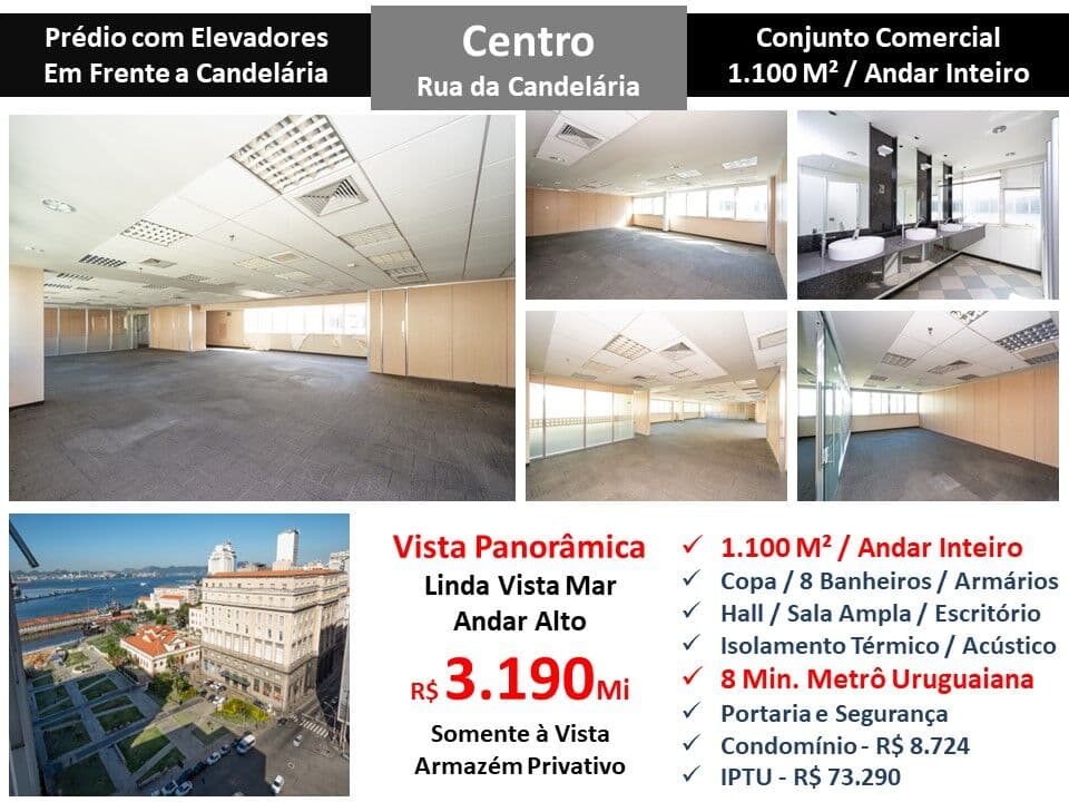 Sala Centro Candelária 1100M²