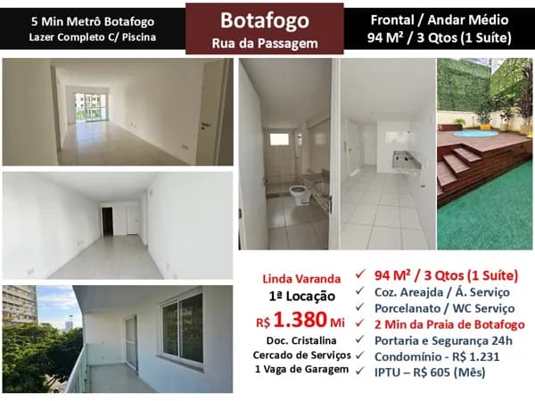Apto Botafogo Passagem 94M²