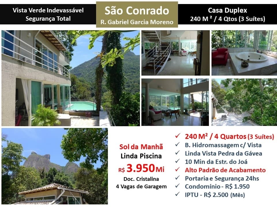 Casa São Conrado Gabriel Garcia Moreno 240M²