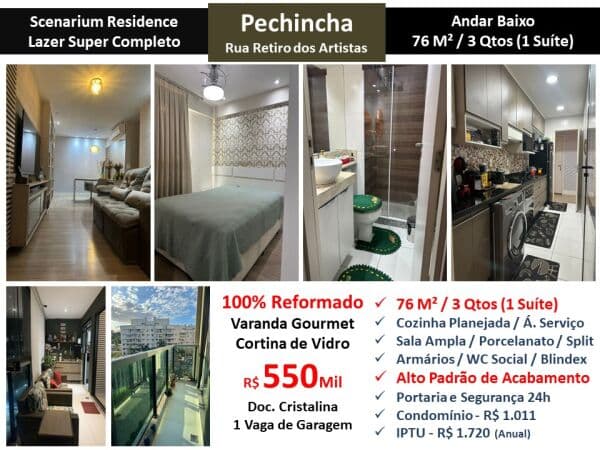 Apto JPA Pechincha Scenarium Residence 76M²