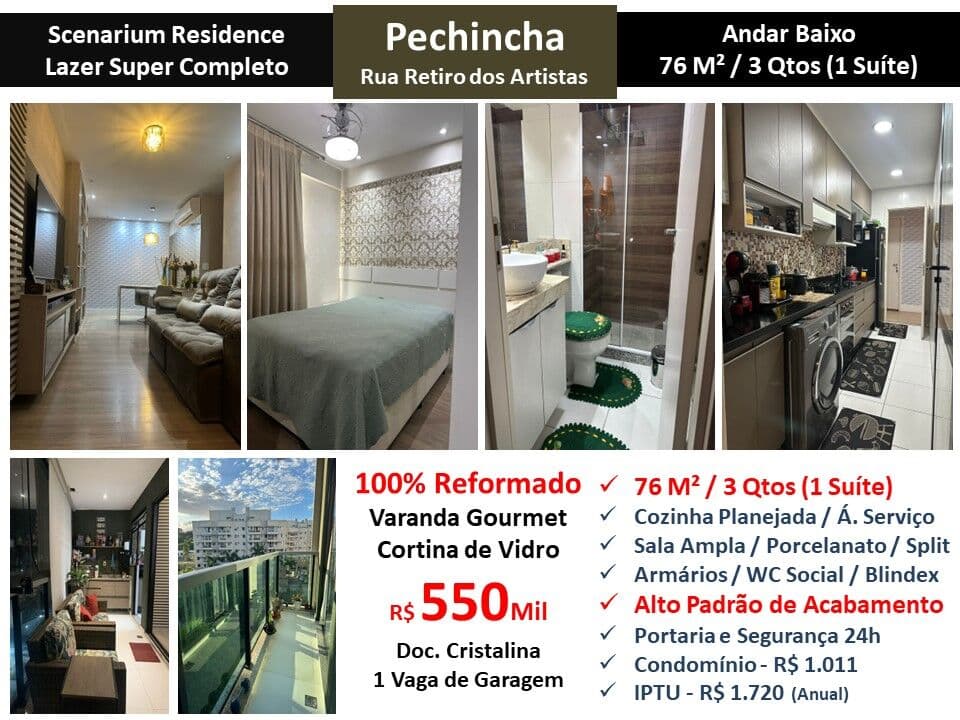 Apto JPA Pechincha Scenarium Residence 76M²