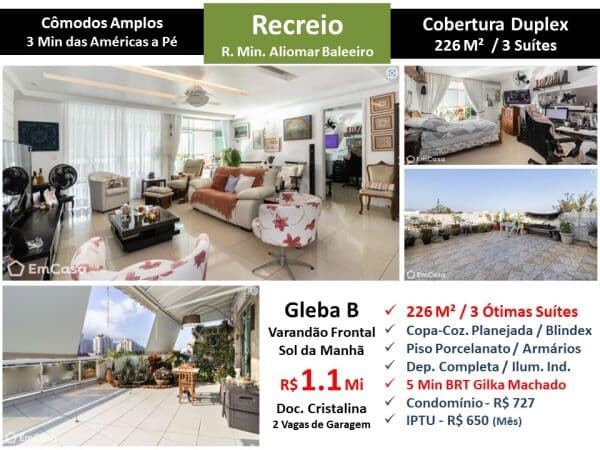 Cob Recreio Gleba B Min. Aliomar Baleeiro 226M²