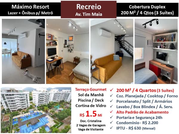 Cob Recreio Zico Máximo 200M²