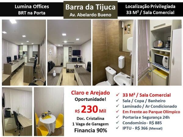 Sala Barra da Tijuca Lumina Offices 33M²