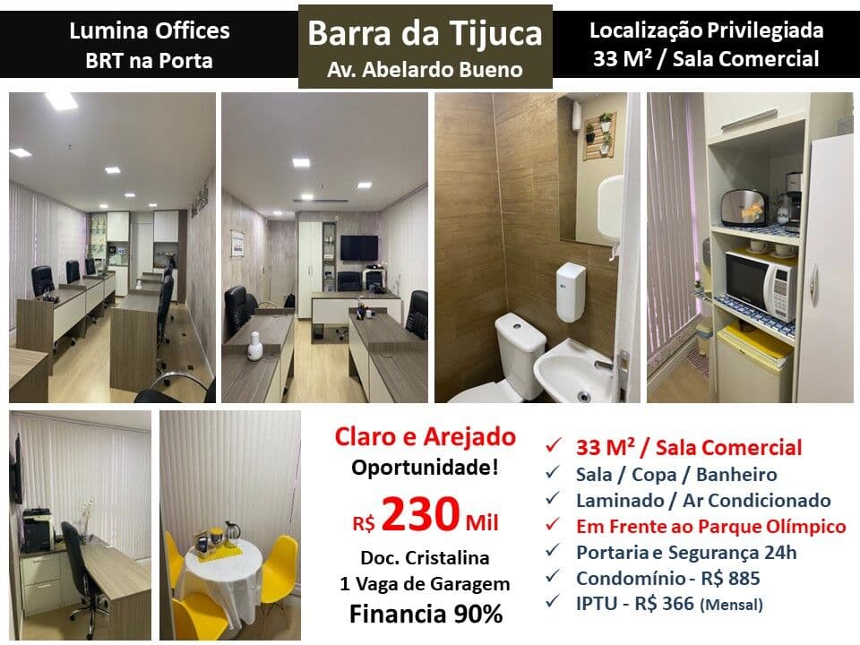 Sala Barra da Tijuca Lumina Offices 33M²