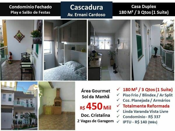 Casa Cascadura Ernani Cardoso 180M2