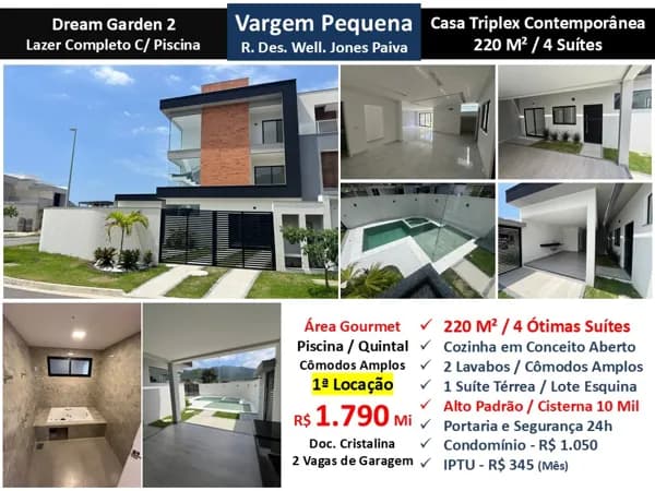 Casa Vargem Pequena Dream Garden 2 220M² 2