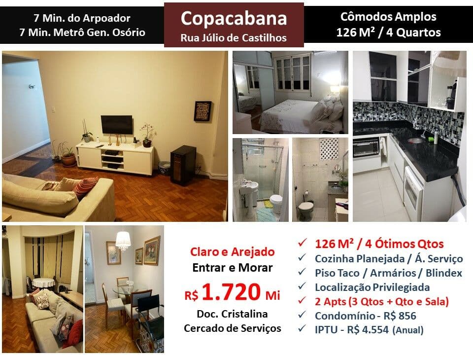 Apto Copacabana Júlio de Castilhos 126M²