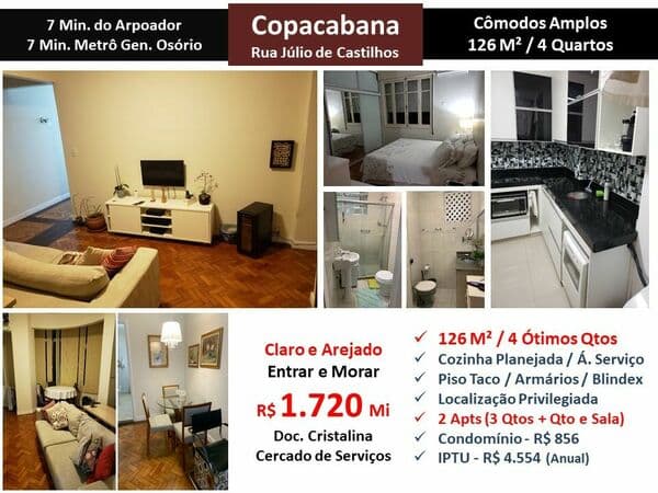 Apto Copacabana Júlio de Castilhos 126M²