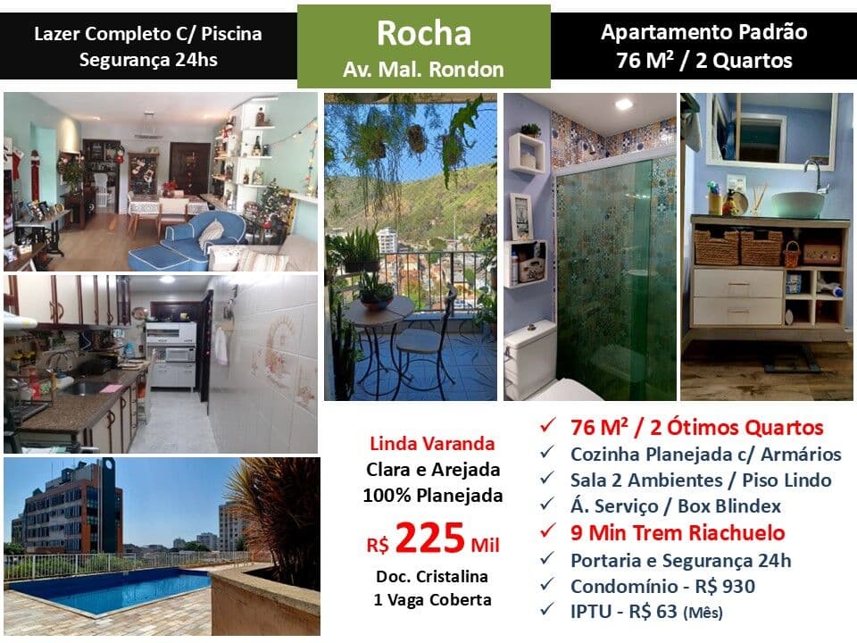 Apto Rocha Mal. Rondon 76M²