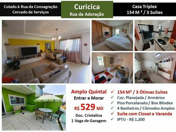 Casa JPA Curicica Adoração 154M²
