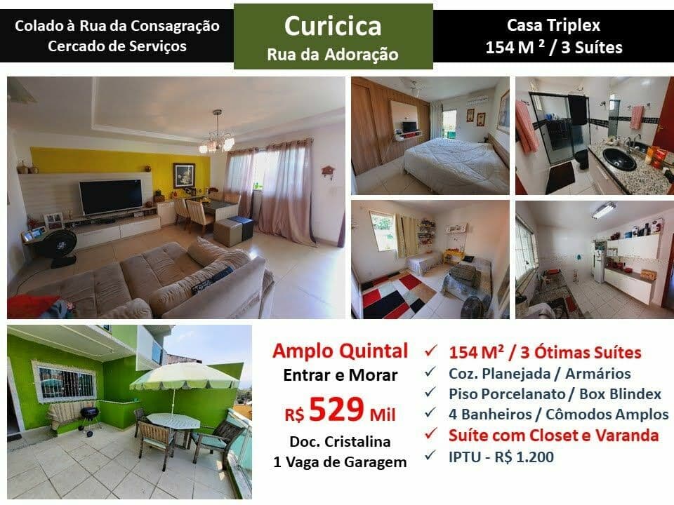 Casa JPA Curicica Adoração 154M²