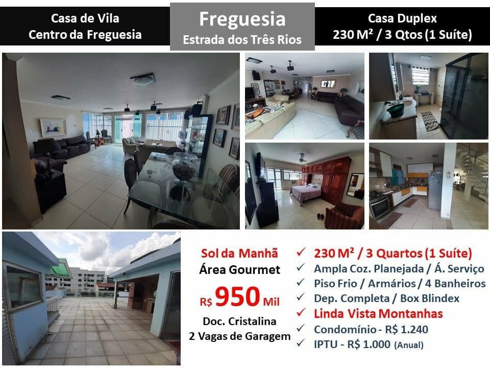 Casa JPA Freguesia Três Rios 230M² Vila 2