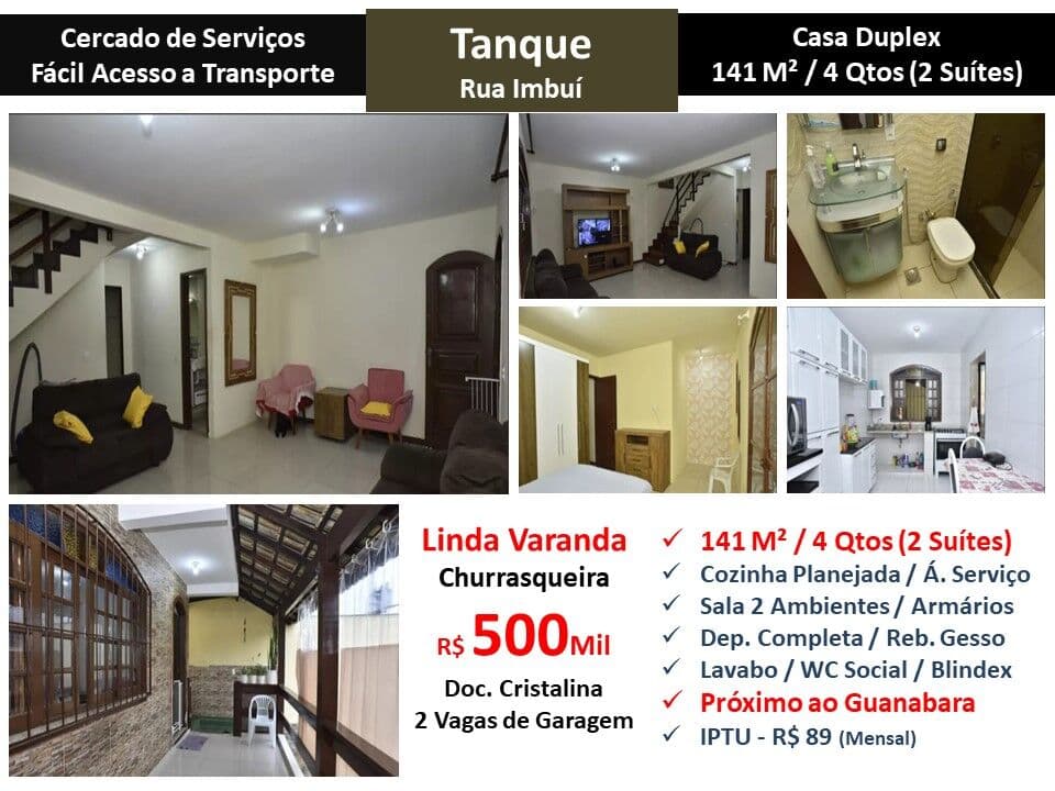 Casa JPA Tanque Imbuí 141M²