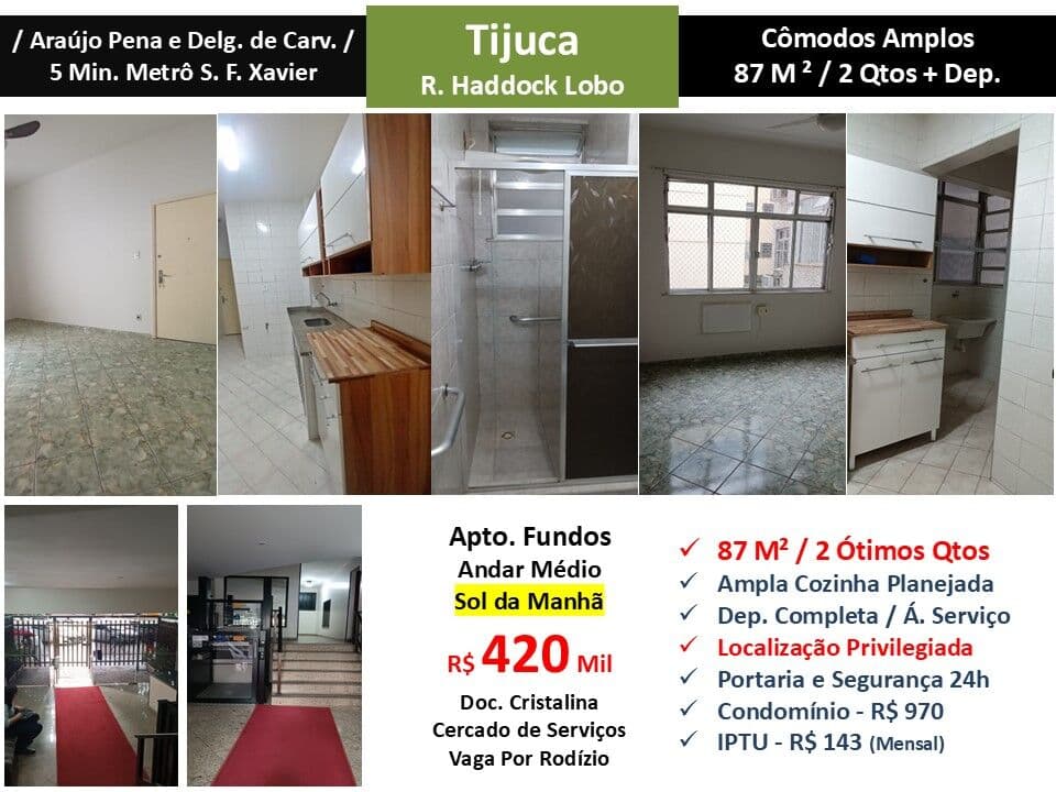 Apto Tijuca Haddock Lobo 87M²
