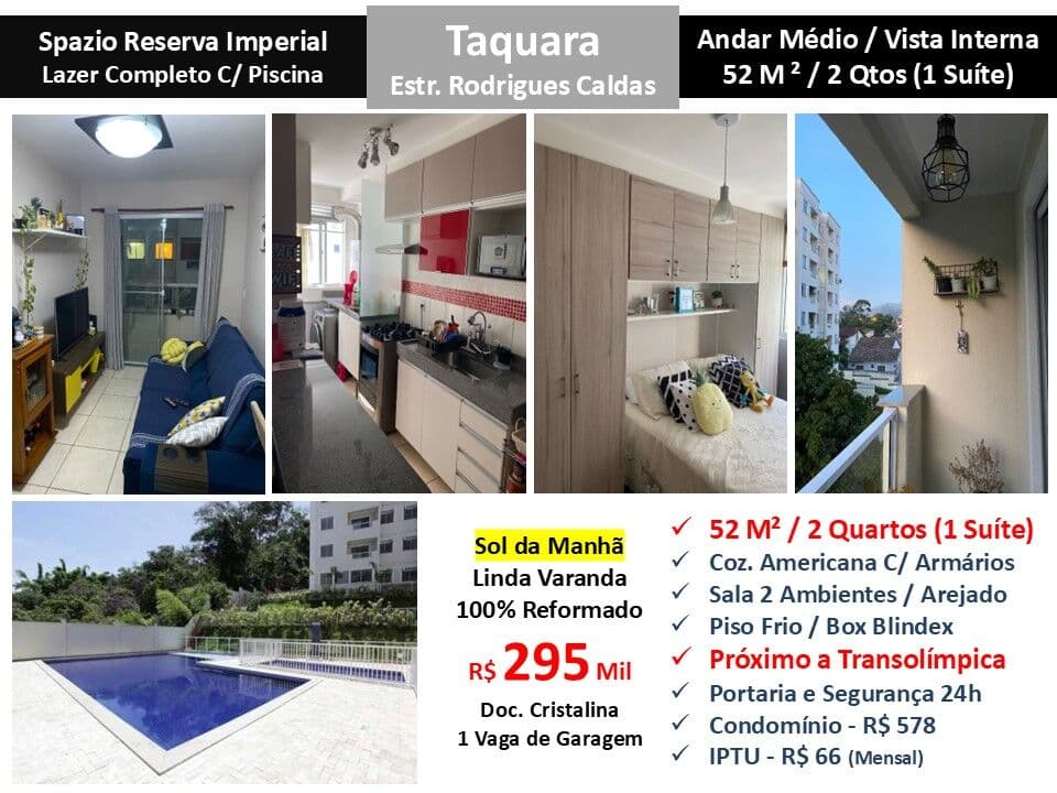 Apto JPA Taquara Spazio Reserva Imperial 52M² 3