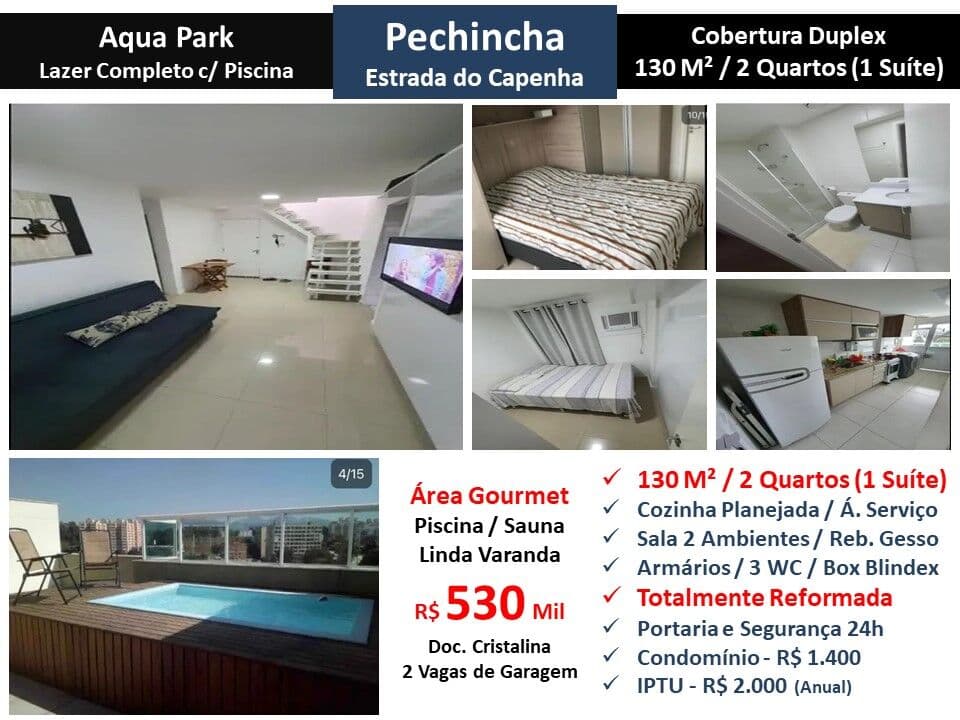 Cob JPA Pechincha Aqua Park 130M²