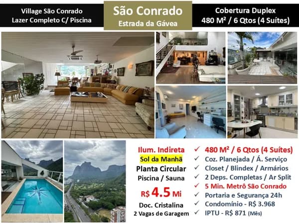 Cob São Conrado Village 480M²