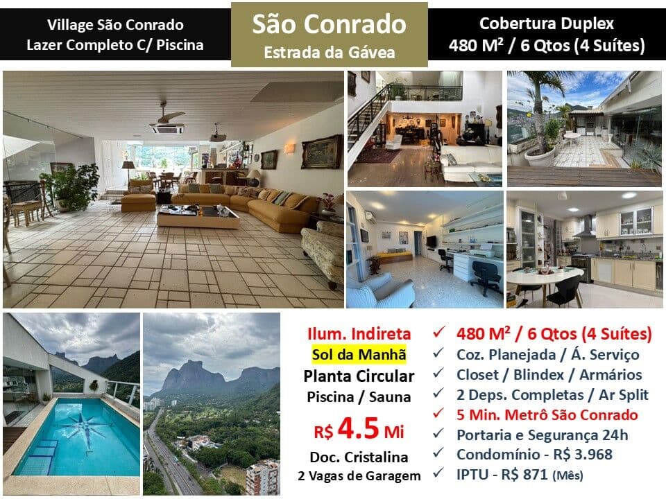 Cob São Conrado Village 480M²
