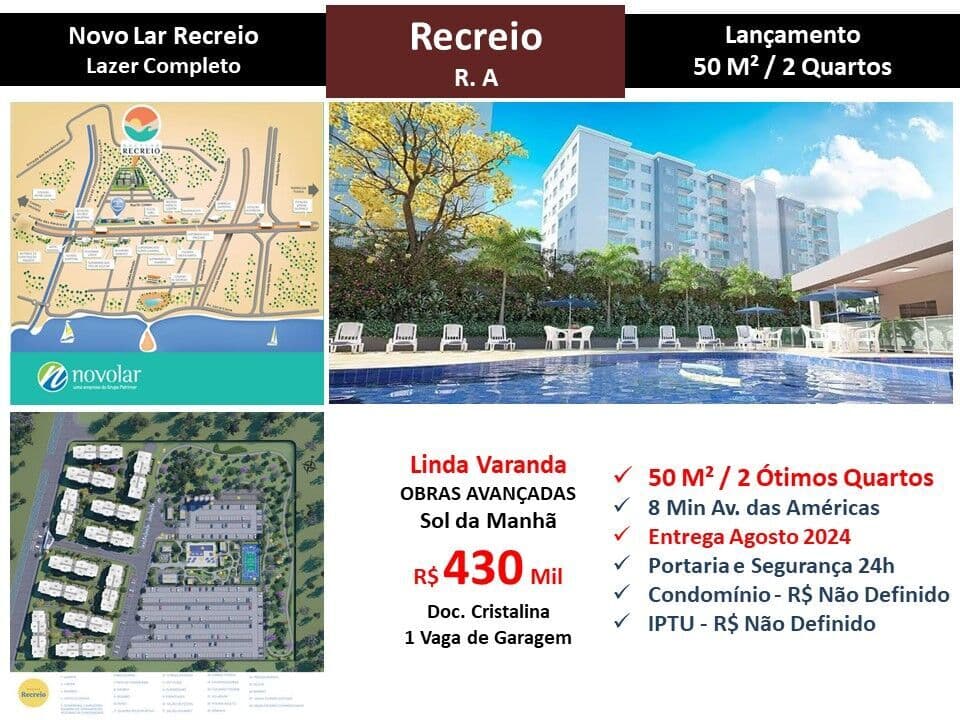 Apto Recreio Novo Lar Recreio 50M²