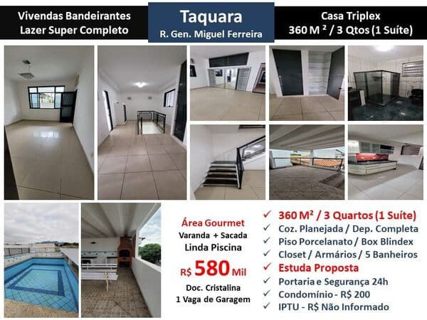 Casa JPA Taquara Vivendas Bandeirantes 360M²