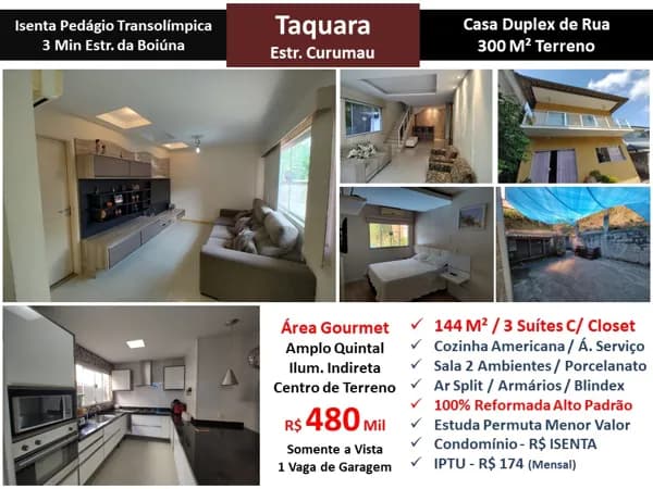Casa JPA Taquara Curumau 144M²