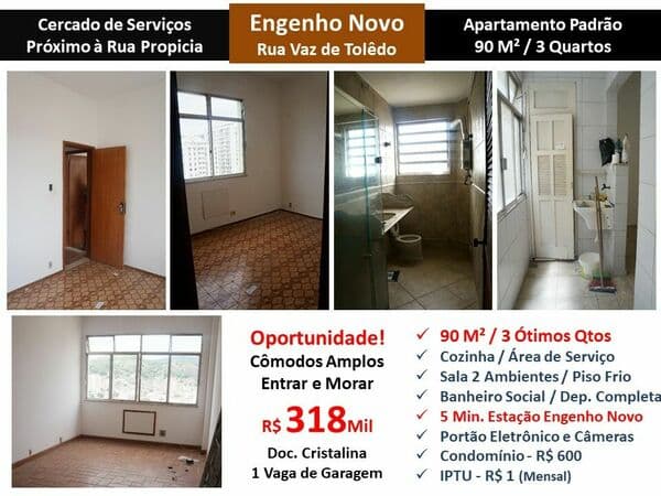 Apto Eng. Novo Vaz de Toledo 90M²