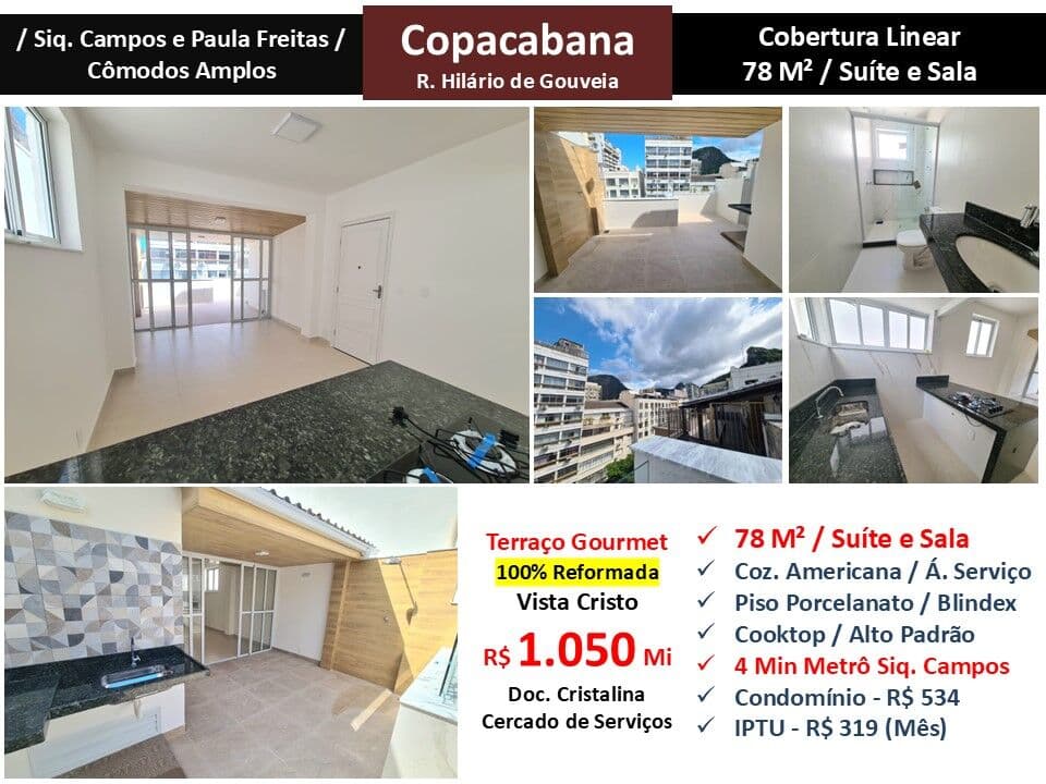 Cob Copacabana Hilário de Gouveia 78M² Linear
