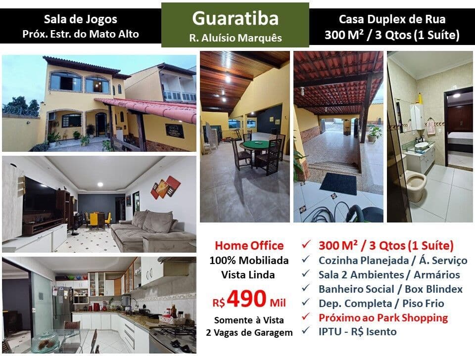 Casa Guaratiba Aluísio Marquês 300M²