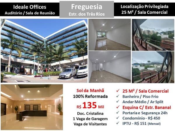 Sala JPA Freguesia Ideale 25M² 2