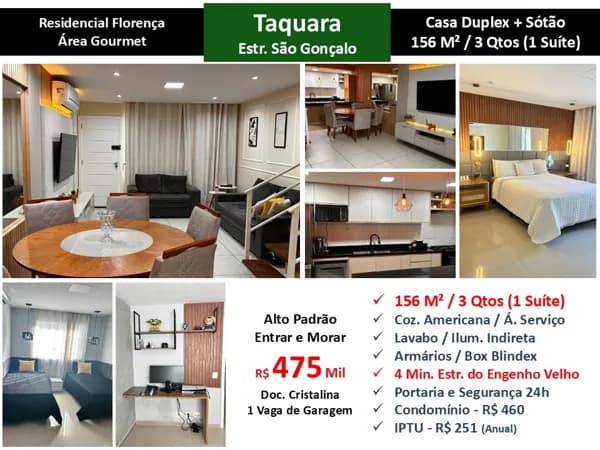 Casa JPA Taquara São Gonçalo Residencial Florença 156M²