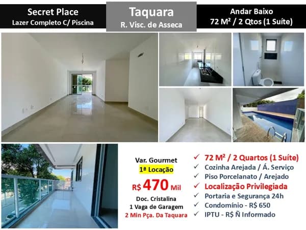 Apto JPA Taquara Visc. de Asseca Secret Place 72M²