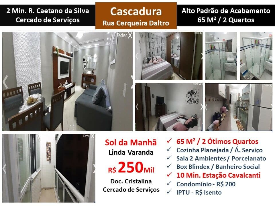 Apto Cascadura Cerqueira Daltro 65M²