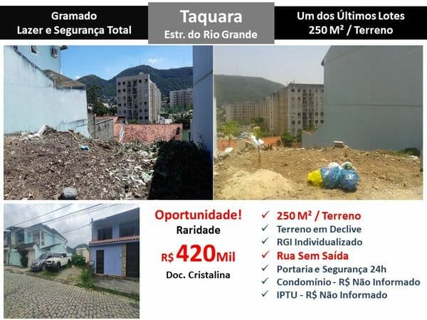 Terreno JPA Taquara Gramado 250M²