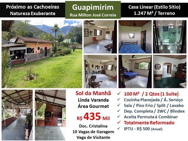 Casa Guapimirim Milton José Correia 100M²