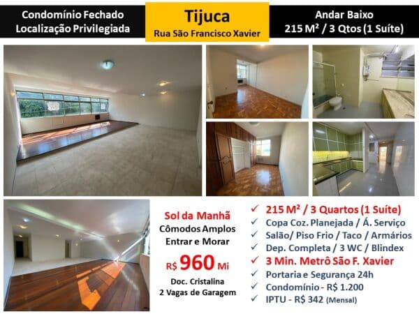 Apto Tijuca S.F. Xavier 215M²