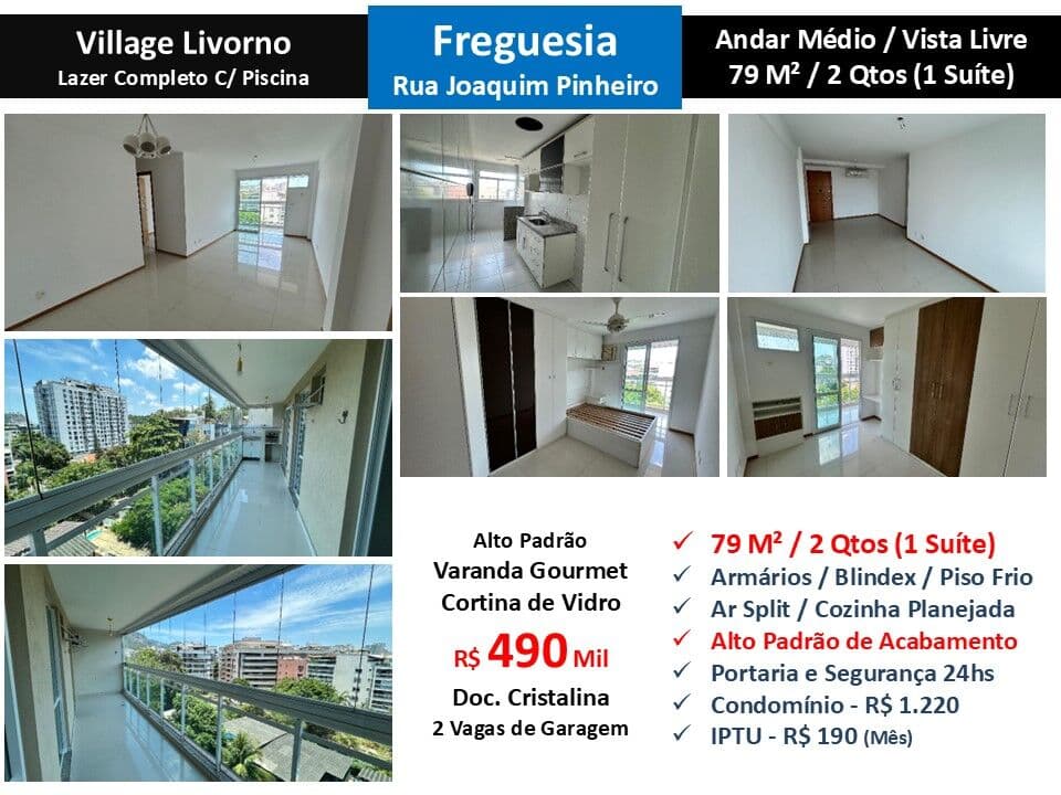 Apto JPA Freguesia Village Livorno 79M²