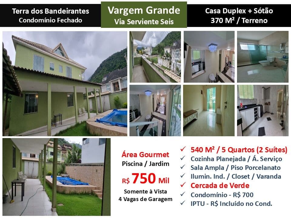 Casa Vargem Grande Terra dos Bandeirantes 540M²