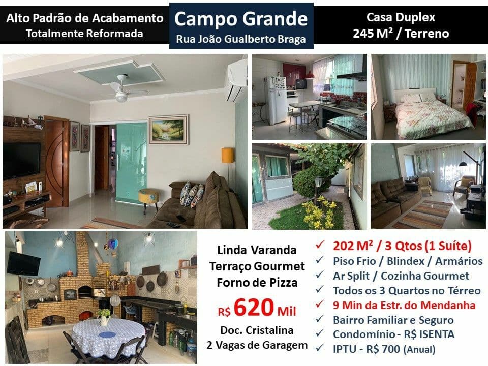 Sobrado em Rio de Janeiro - Campo Grande
